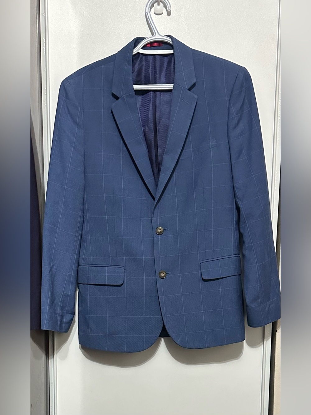 RW&CO. Navy Windowpane Sport Coat